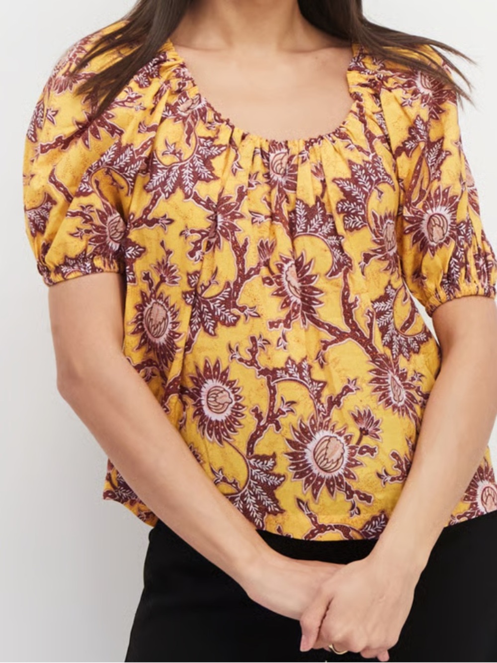 ALC cotton puff sleeve top